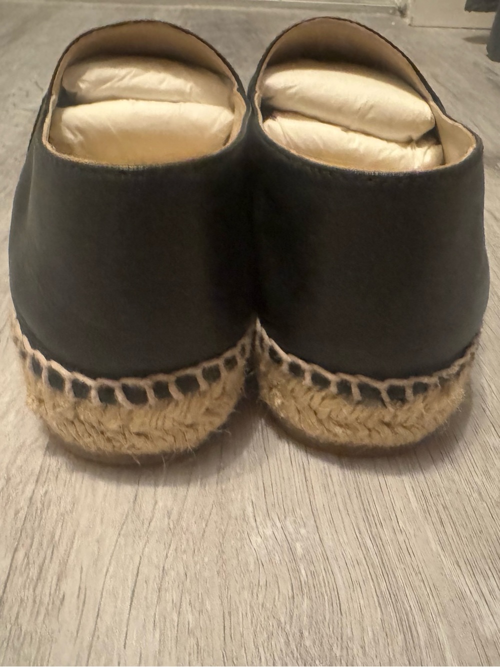 CHANEL Lambskin CC Espadrilles 37 Black - Picture 7 of 14